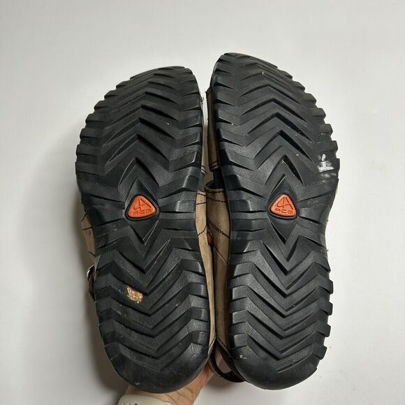 Vintage NIKE ACG Fisherman Hiking Sandals Mens 10 Y2K Brown Leather 138027 221 - Picture 8 of 10